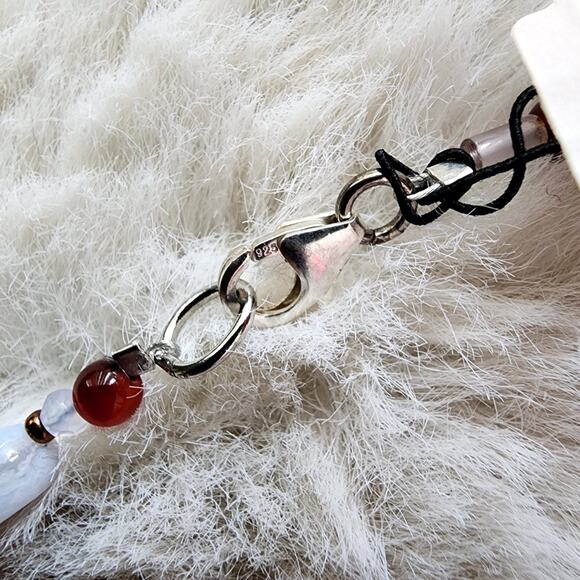 Peyote Bird 23" Multi-Color Crystal Beaded Genuine Gemstone Necklace NEW - Picture 4 of 9